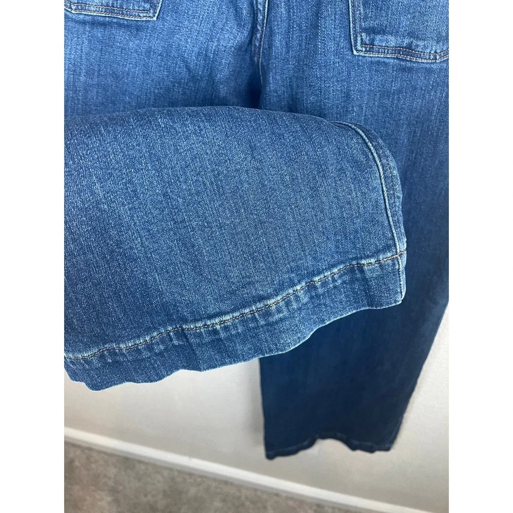 J. Crew Classic Wide-Leg Jean in All-Day Stretch Portside Azure Wash Size‎ 30